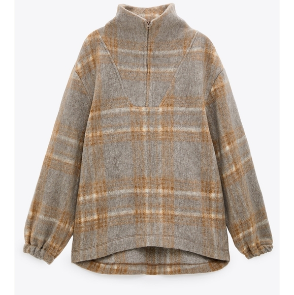 **SOLD** BNWT Zara Wool Sweatershirt with Pockets - Picture 4 of 6